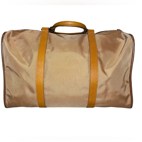 LANCEL Paris Nylon/Leather Boston Bag - Picture 2 of 9